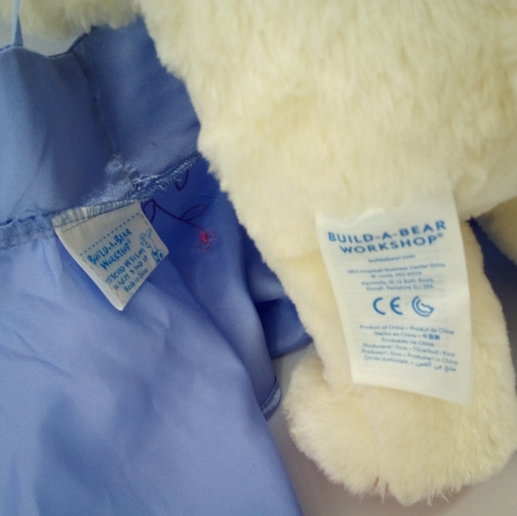 Build a Bear Lil Caramel Club Bonus Cream Red Paws Inc Formal Purple Gown Dress - Picture 5 of 6